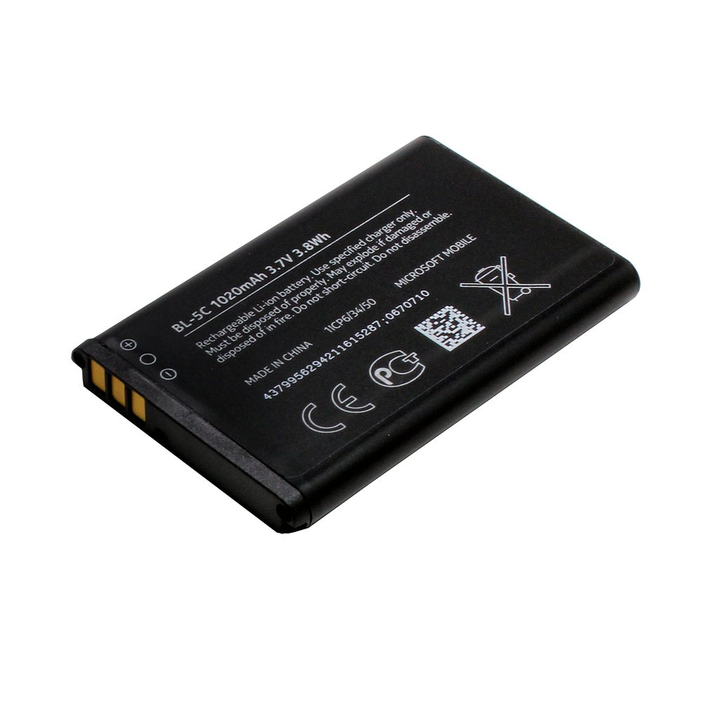 Аккумулятор Nokia BL-5C 3.7V 3.8 Wh 1020mAh Black - отзывы покупателей на  маркетплейсе Мегамаркет | Артикул: 600002028727