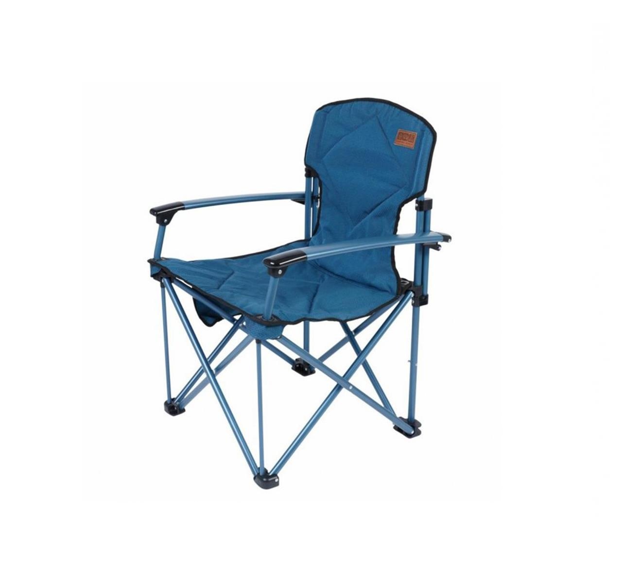 Folding store chair blue