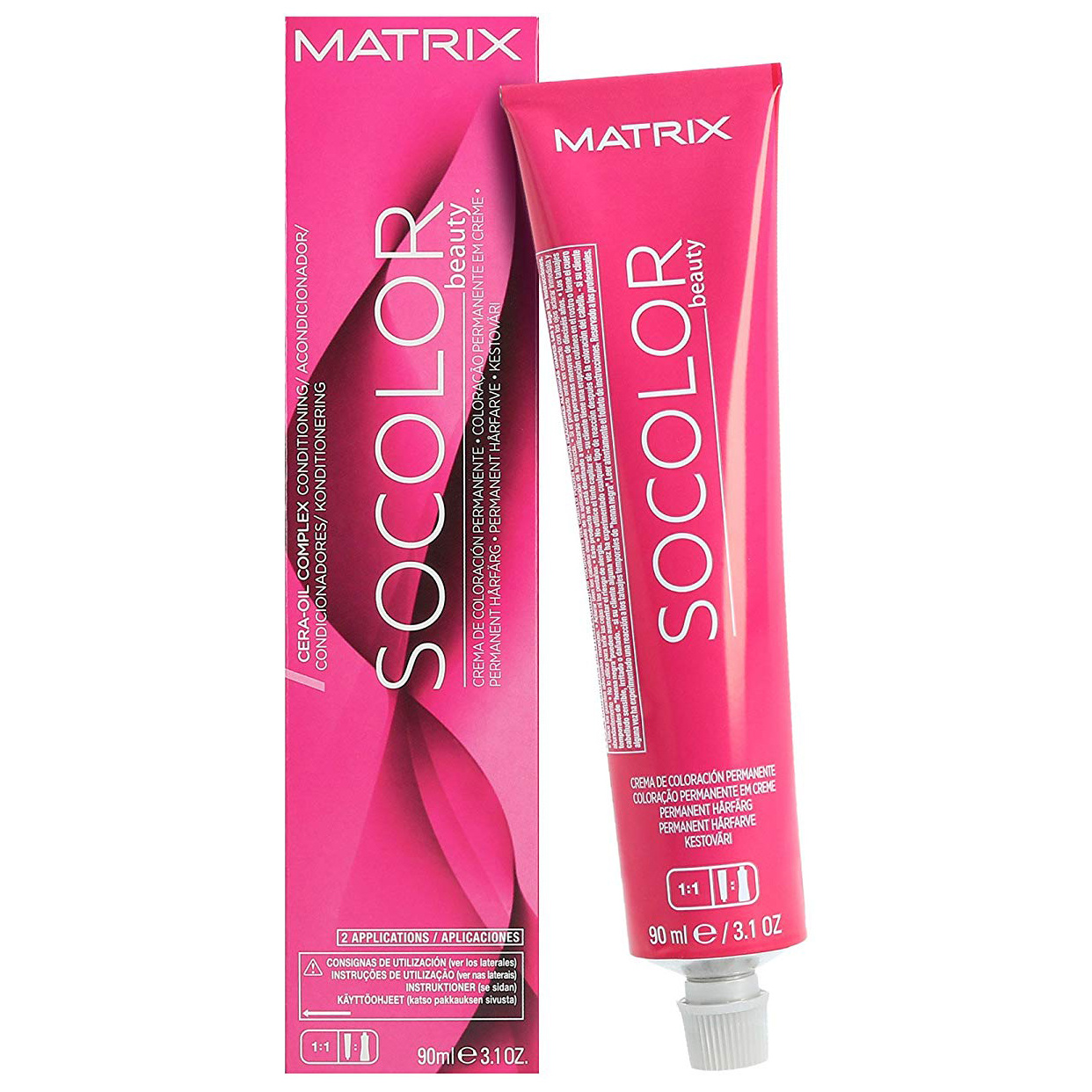 Крем-краска Matrix Socolor beauty для волос 6MV, темный блондин мокка перламутровый, 90 мл