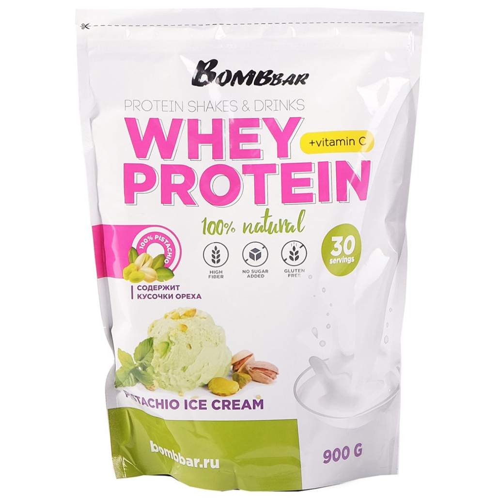 Протеин Bombbar Whey Protein, 900 г, pistachio - отзывы покупателей на  Мегамаркет | 100023691298