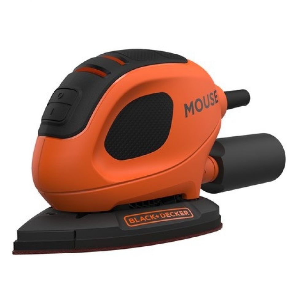 Дельтовидная шлифовальная машина Mouse BLACK+DECKER BEW230K, 55 Вт, набор  из 6 шкурок,кейс - купить в Москве, цены на Мегамаркет | 600002988243