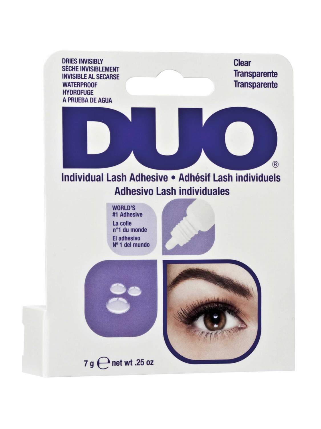 Купить клей для пучков Duo Individual Lash Adhesive Clear прозрачный 7г,  цены на Мегамаркет | Артикул: 600001883330