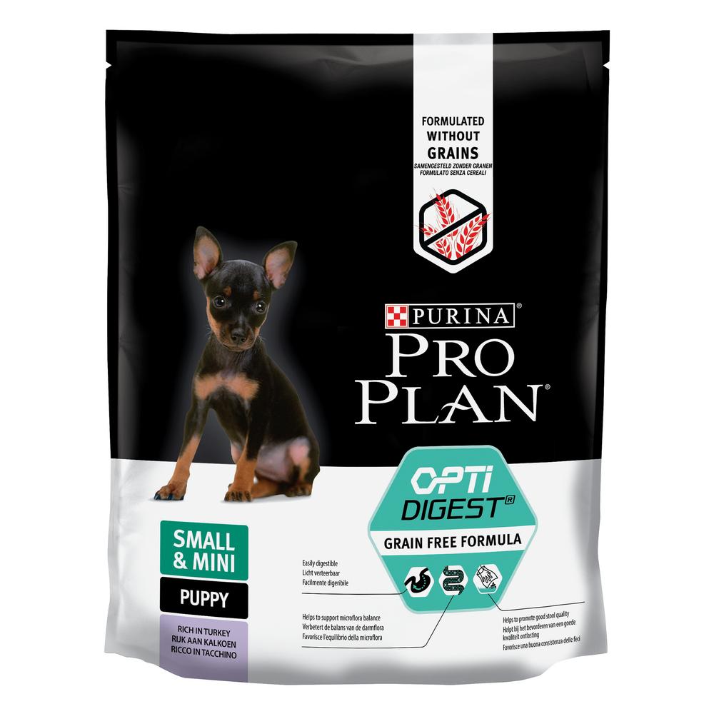 Купить сухой корм для щенков PRO PLAN Optidigest, Small&Mini Puppy,  индейка, 0.7кг, цены на Мегамаркет | Артикул: 600002489411