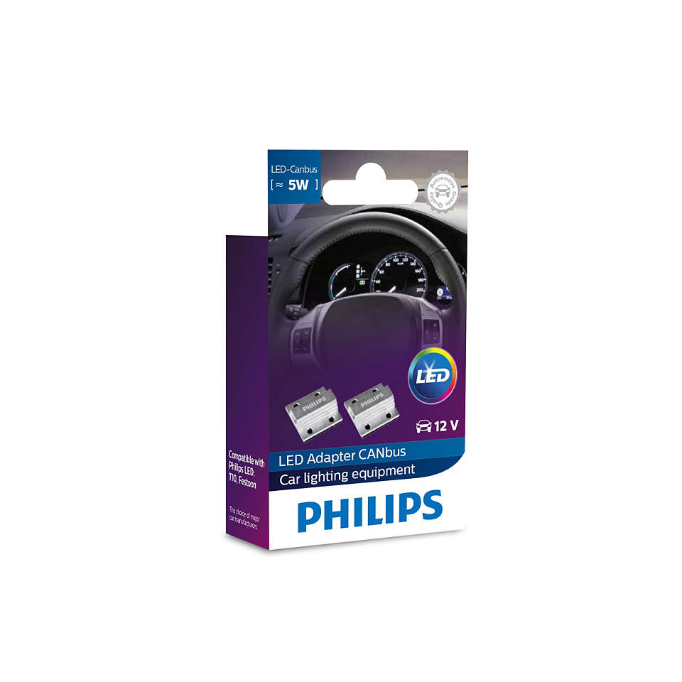 Резистор Philips Canbus Для Установки Led Ламп 12v 5w 12956x2 (2шт) 38  Philips 12956X - купить в Доктор Кар, цена на Мегамаркет