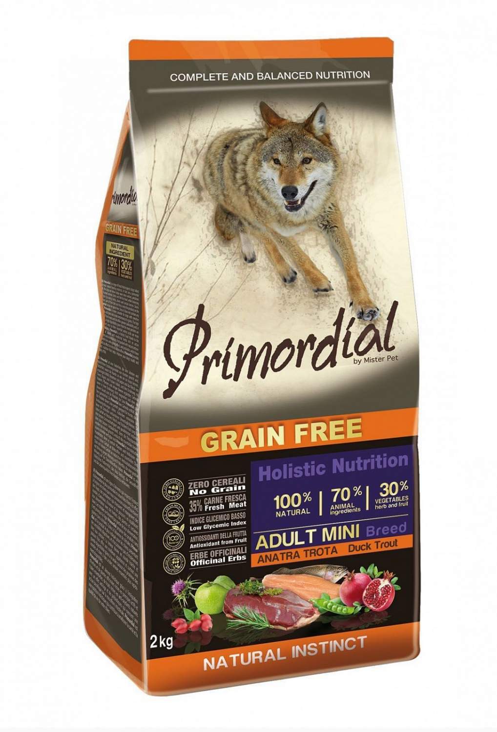 Сухой корм для собак Primordial Grain Free Adult Mini, форель, утка, 0.4кг  - отзывы покупателей на маркетплейсе Мегамаркет | Артикул  товара:100024082556