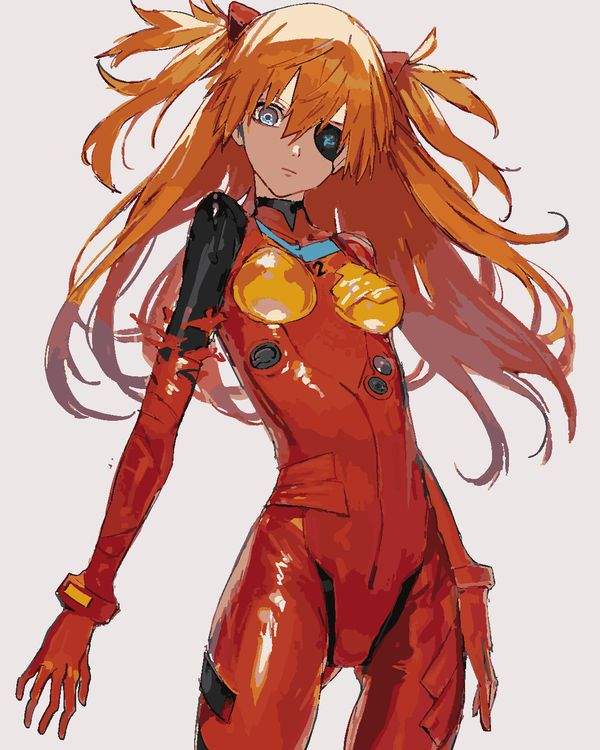 Купить картина по номерам Артвентура «Evangelion Евангелион: Аска Лэнгли»,02ART4050EVAN03, цены на Мегамаркет