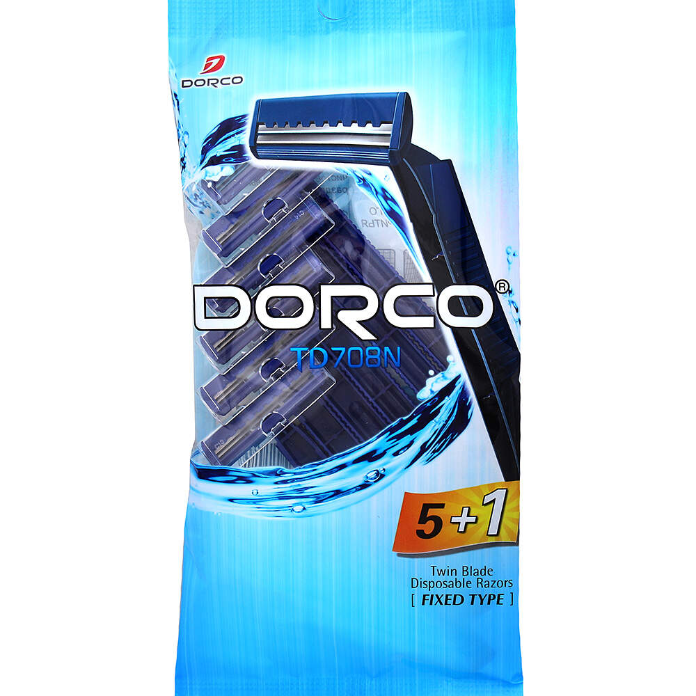 Станки для бритья Dorco TD708N Twin Blade 5 plus 1 Disposable Razors  одноразовые, 6 шт. - отзывы покупателей на Мегамаркет | одноразовые бритвы