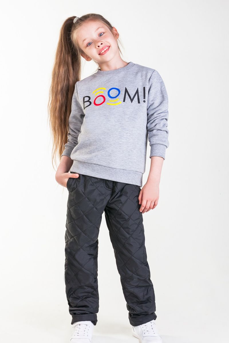 Купить брюки детские Boom 90038_BOG, черный, 86, цены в Москве наМегамаркет
