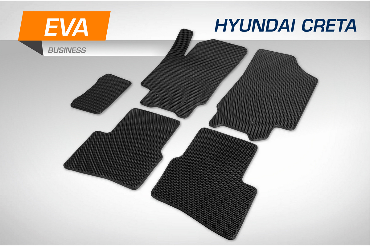 Купить коврики в салон AutoFlex EVA (ЭВА/ЕВА) Business Hyundai Creta  (Хендай Крета) 16-21 3230201, цены на Мегамаркет | Артикул: 600007323761