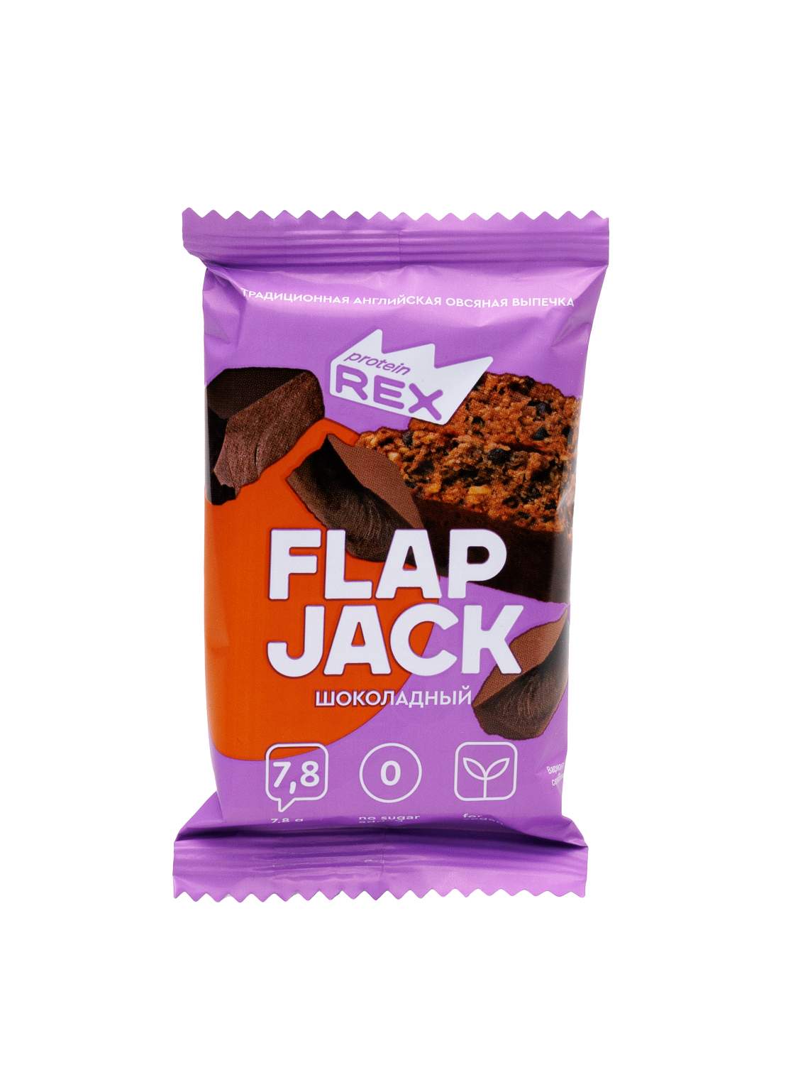 Печенье ProteinRex Flap Jack овсяное, протеиновое, шоколадное, без сахара,  60 г - отзывы покупателей на Мегамаркет | 600001397540