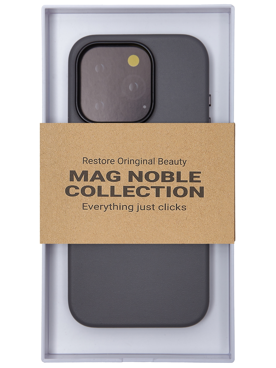 Чехол с MagSafe Mag Noble для iPhone 15 Pro-Titanium Grey, купить в Москве,  цены в интернет-магазинах на Мегамаркет