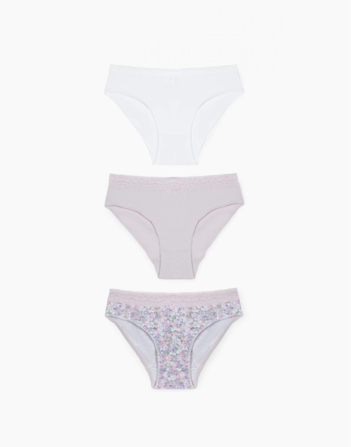 девочки трусах Трусы-бикини с принтом для девочки 3 шт. Gloria Jeans 8-10л/140 – купить в  Москве, цены в интернет-магазинах на Мегамаркет