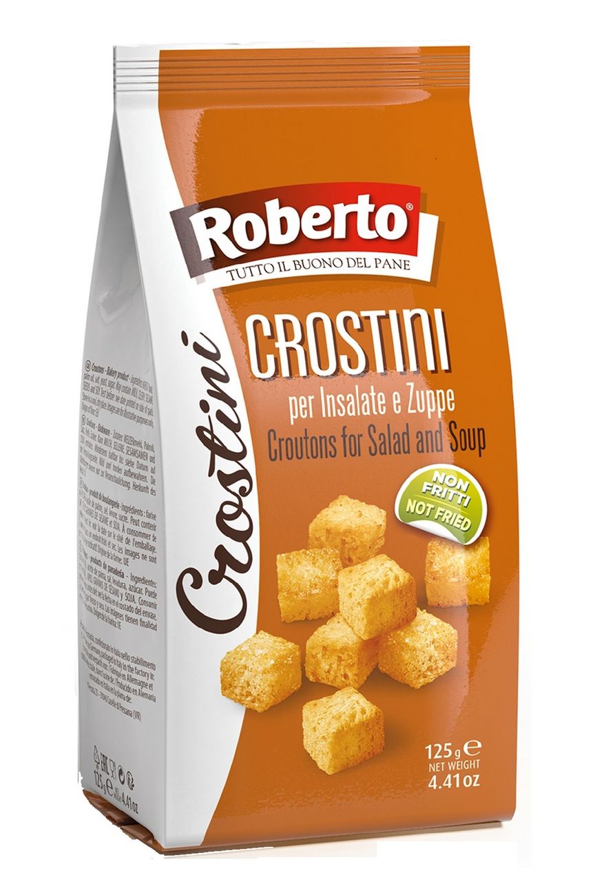 Купить сухарики Roberto Crostini для супов и салатов 125 г, цены на  Мегамаркет | Артикул: 100040807192