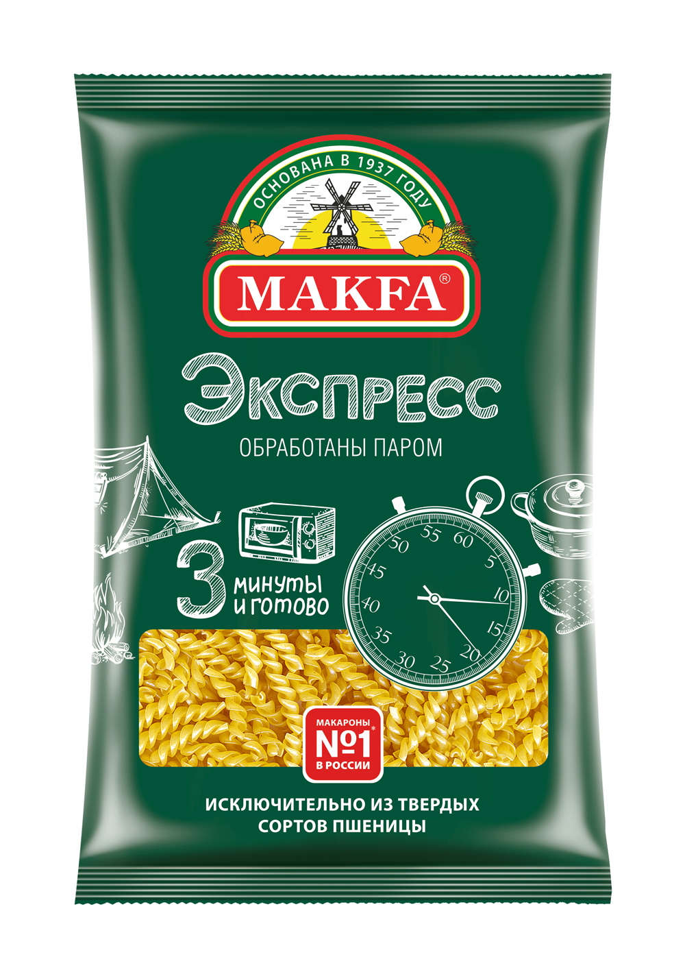 Макаронные изделия Makfa Экспресс Спиральки 400 г - отзывы покупателей на  маркетплейсе Мегамаркет | Артикул: 100023361155