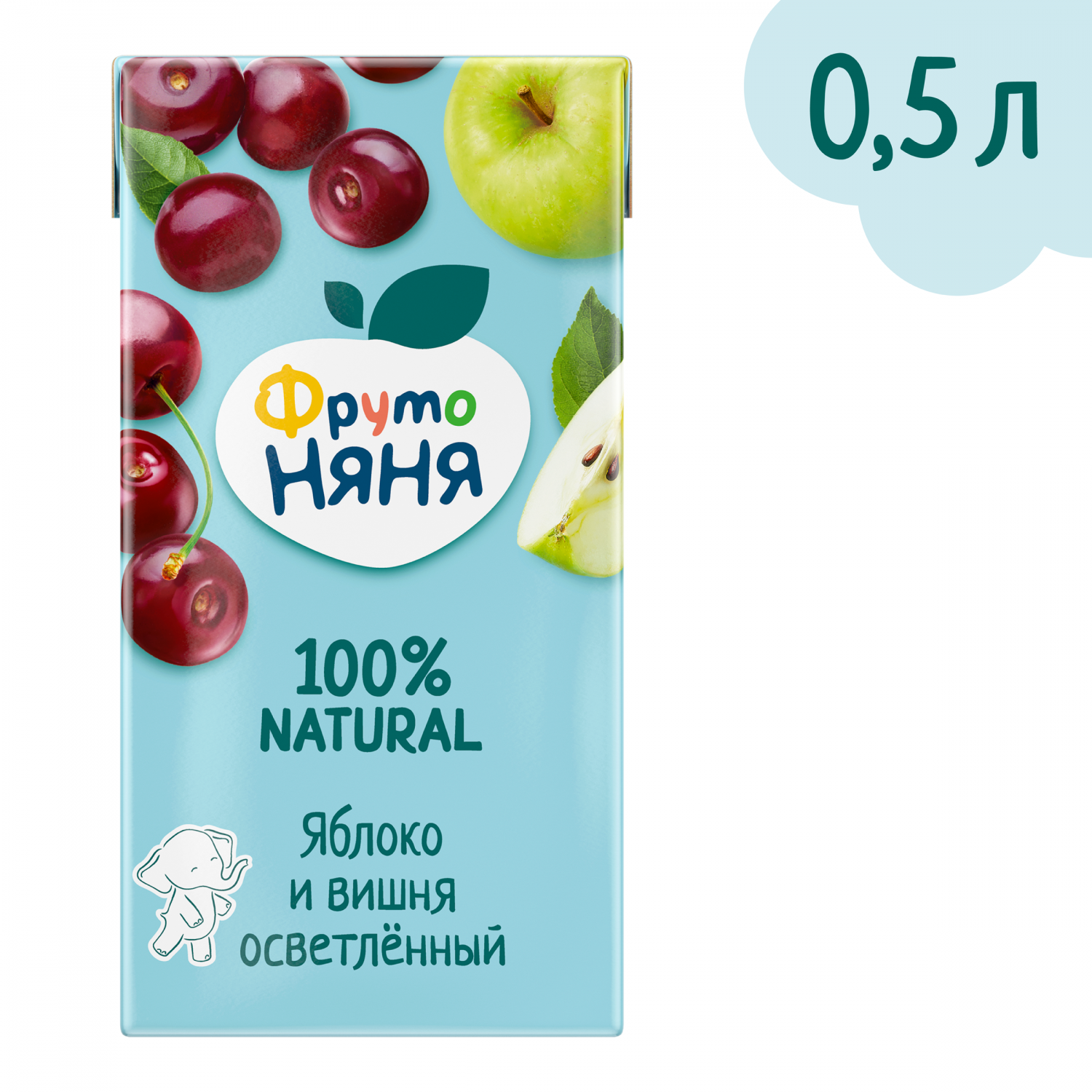 Отзывы о нектар ФрутоНяня Яблоко и вишня осветленный с 3 лет 500 мл -  отзывы покупателей на Мегамаркет | детские напитки - 100023247333