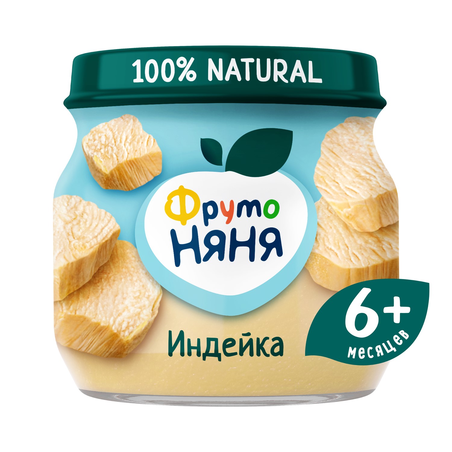 Купить пюре мясное ФрутоНяня Индейка с 6 месяцев 80 г, 1 шт., цены на  Мегамаркет | Артикул: 100023247330