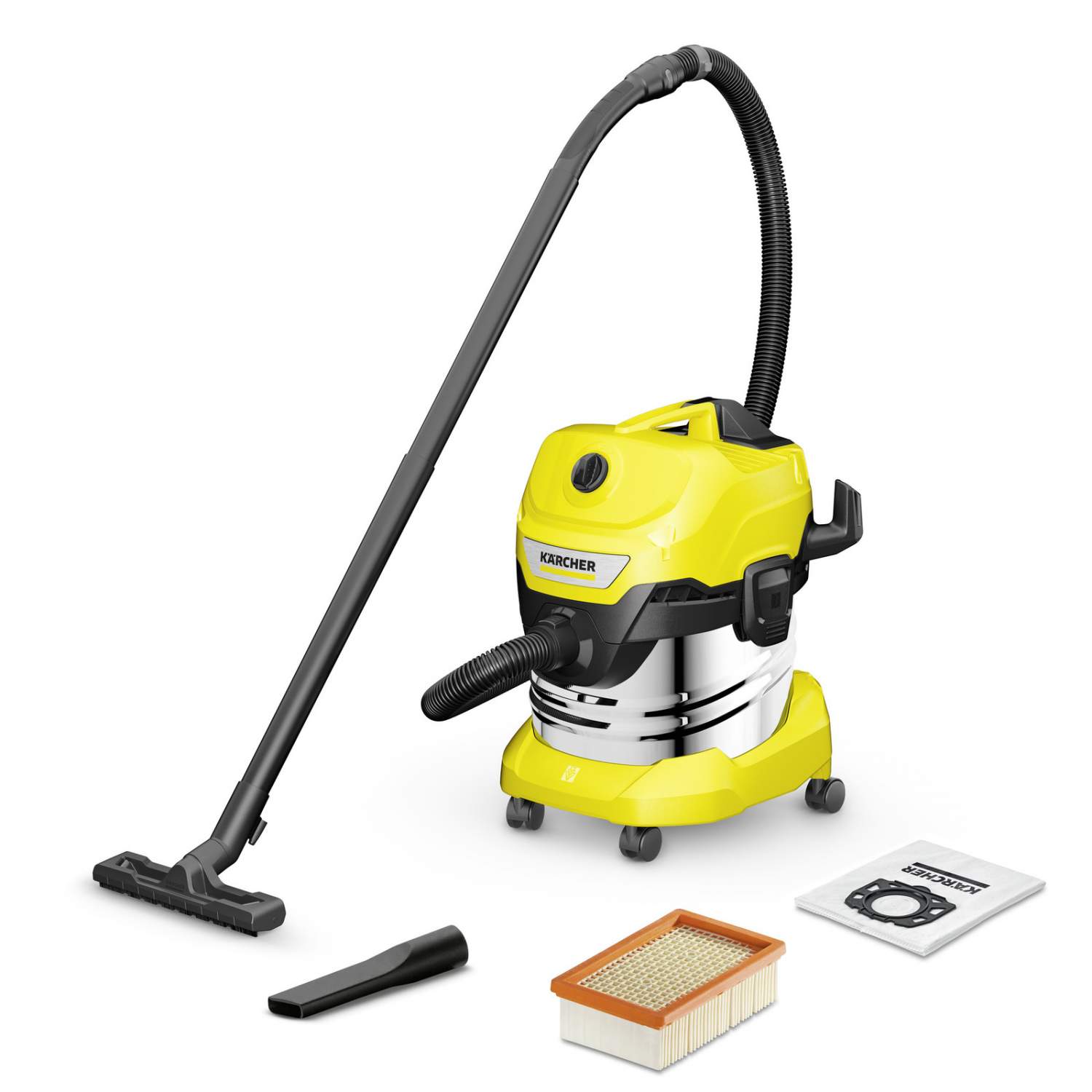 Пылесос Karcher WD 4 S V-20/5/22 хозяйственный - отзывы покупателей на  Мегамаркет | 600006012879