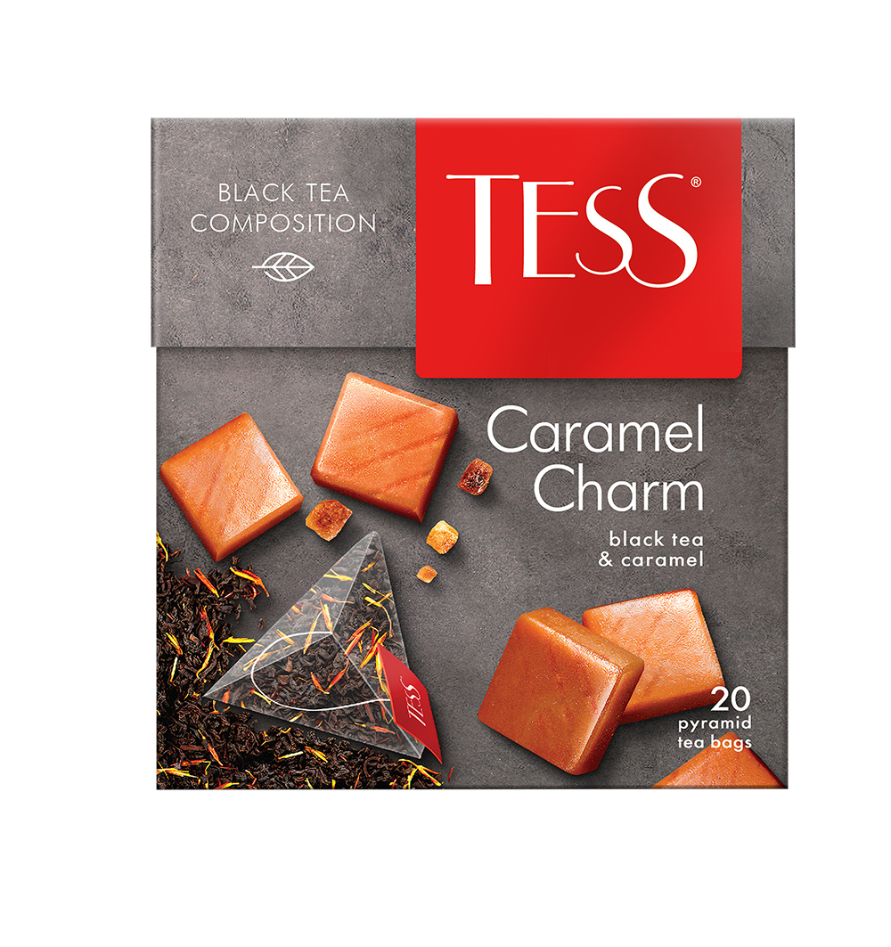 Чай чёрный Tess Caramel Charm, в пирамидках, 20 пакетиков - отзывы  покупателей на маркетплейсе Мегамаркет | Артикул: 100023441173