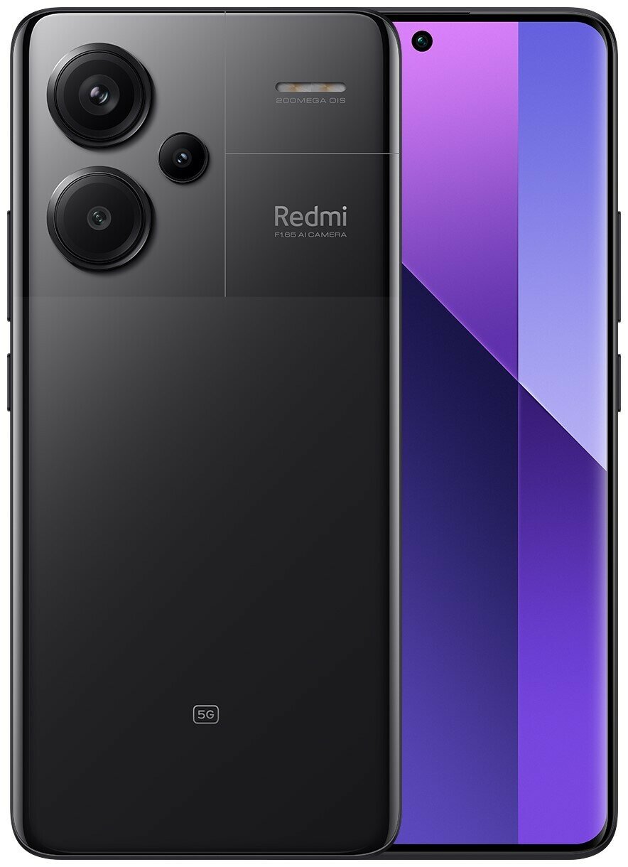 Смартфон Xiaomi Redmi Note 13 Pro+ 12/512 ГБ Global, Dual: nano SIM + eSIM,  midnight black, купить в Москве, цены в интернет-магазинах на Мегамаркет