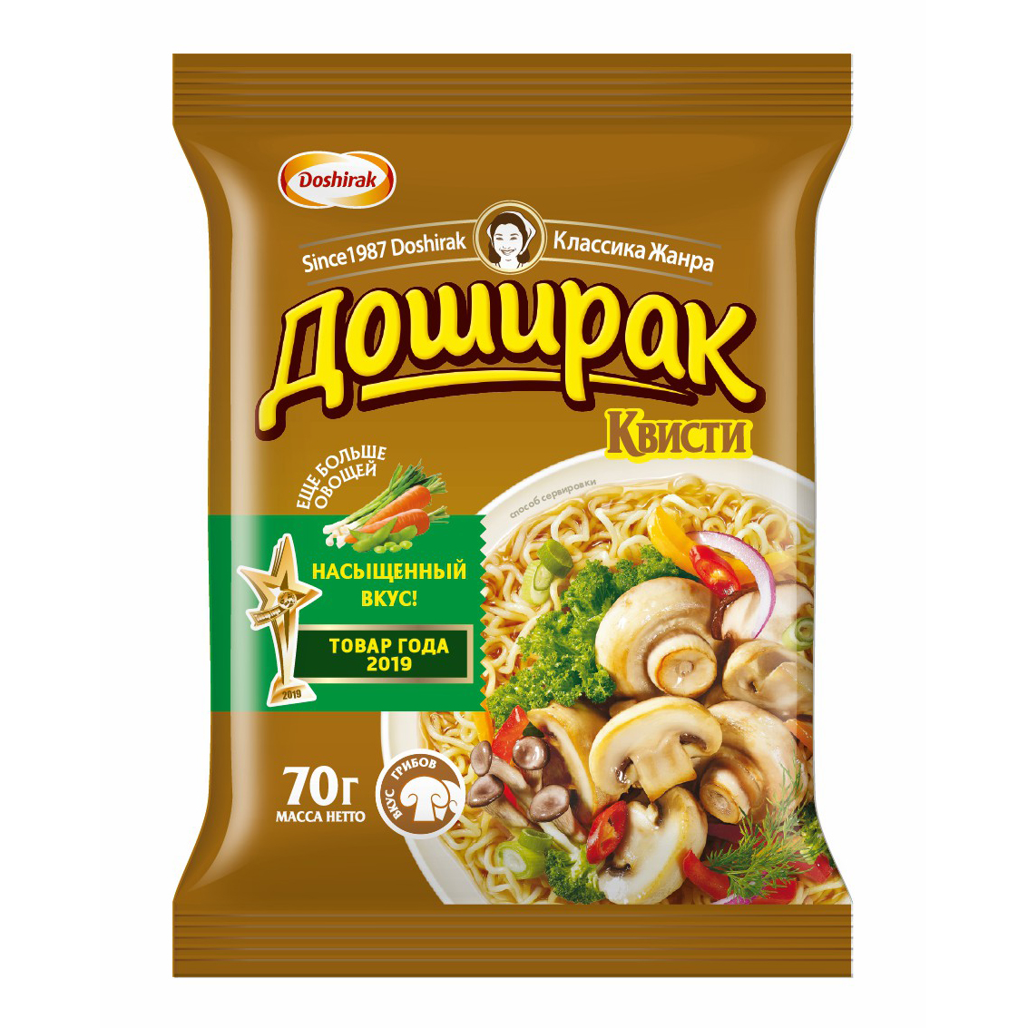 Лапша Doshirak Квисти быстрого приготовления со вкусом грибов 70 г - отзывы  покупателей на маркетплейсе Мегамаркет | Артикул: 100028789367