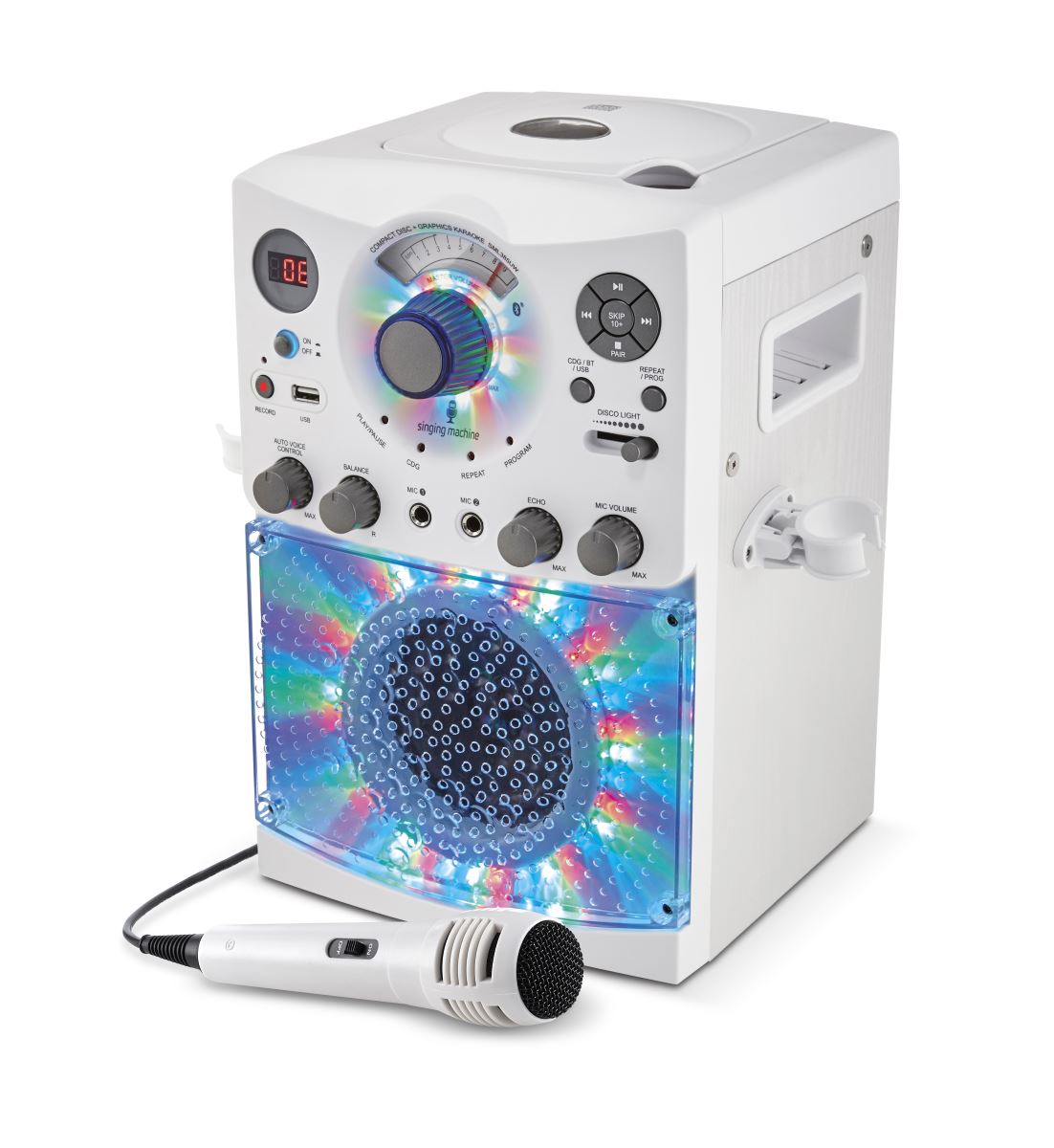 Музыкальный центр Singing Machine SML385UW White, купить в Москве, цены в  интернет-магазинах на Мегамаркет