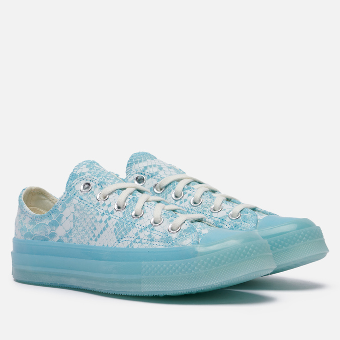 Кеды женские Converse x Tyler The Creator Golf Wang Chuck 70 Snake голубые  39 EU - описание и фото на sbermegamarket.ru