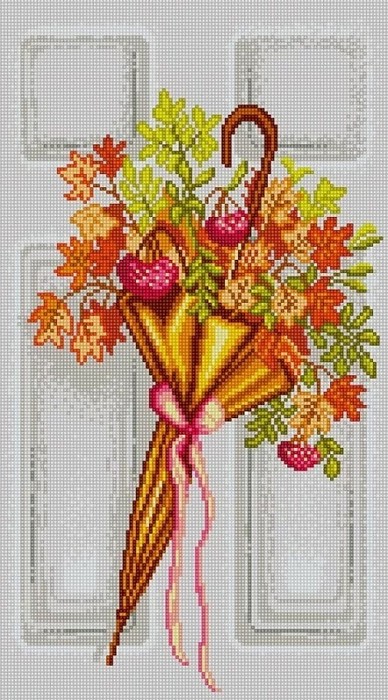 Набор для вышивания бисером;Картина бисером 30х38 см;картина Садовые цветы бисер Чехия