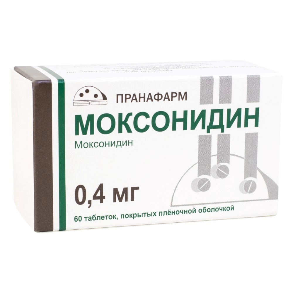 Моксонидин, таблетки 0.4 мг, 60 шт. - купить в ООО «Сердце Столицы», цена  на Мегамаркет