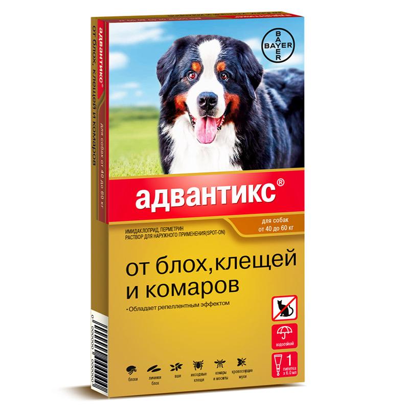 Купить капли Bayer Адвантикс для собак от блох клещей и комаров 6 мл, цены  в Москве на Мегамаркет | Артикул: 100043948441