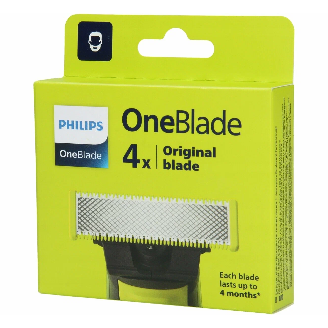 Cменное лезвие Philips QP240/50 OneBlade 4 шт - отзывы покупателей на  Мегамаркет | сменные кассеты для бритья ART000691