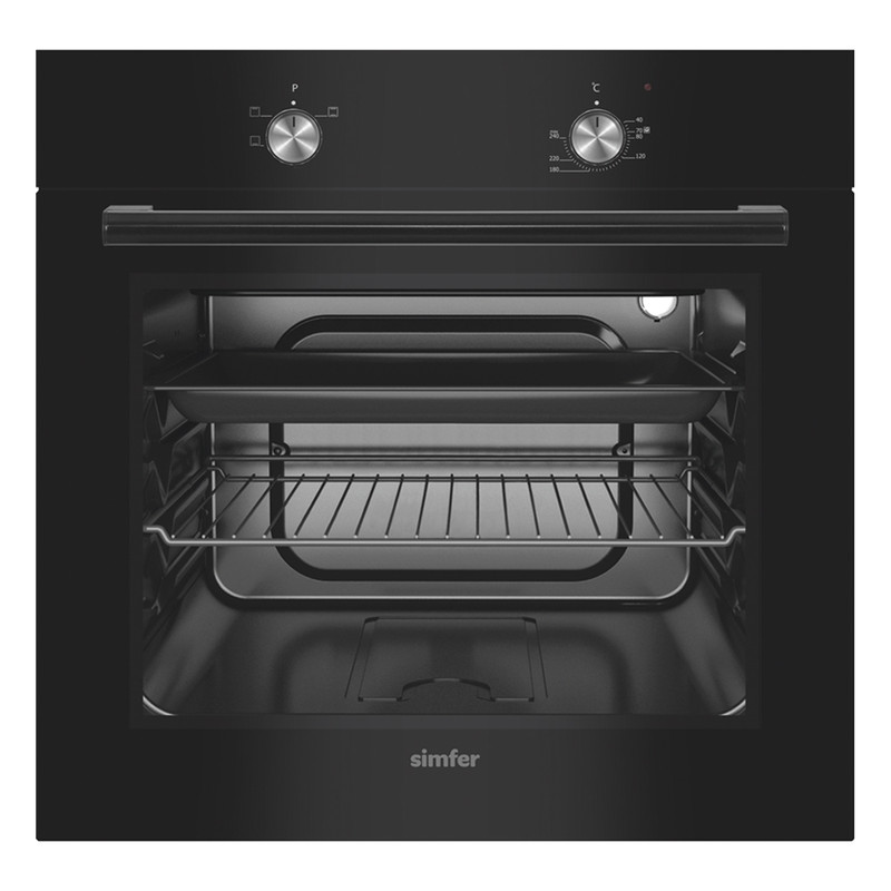 Встраиваемый электрический духовой шкаф Simfer B6EB04070 Black,  .