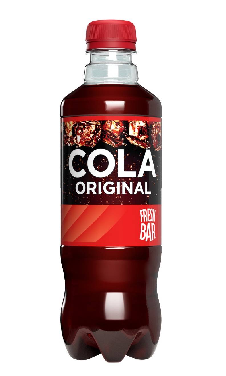 Купить газированный напиток Fresh Bar Cola original 0,48 л, цены на  Мегамаркет | Артикул: 100049134715