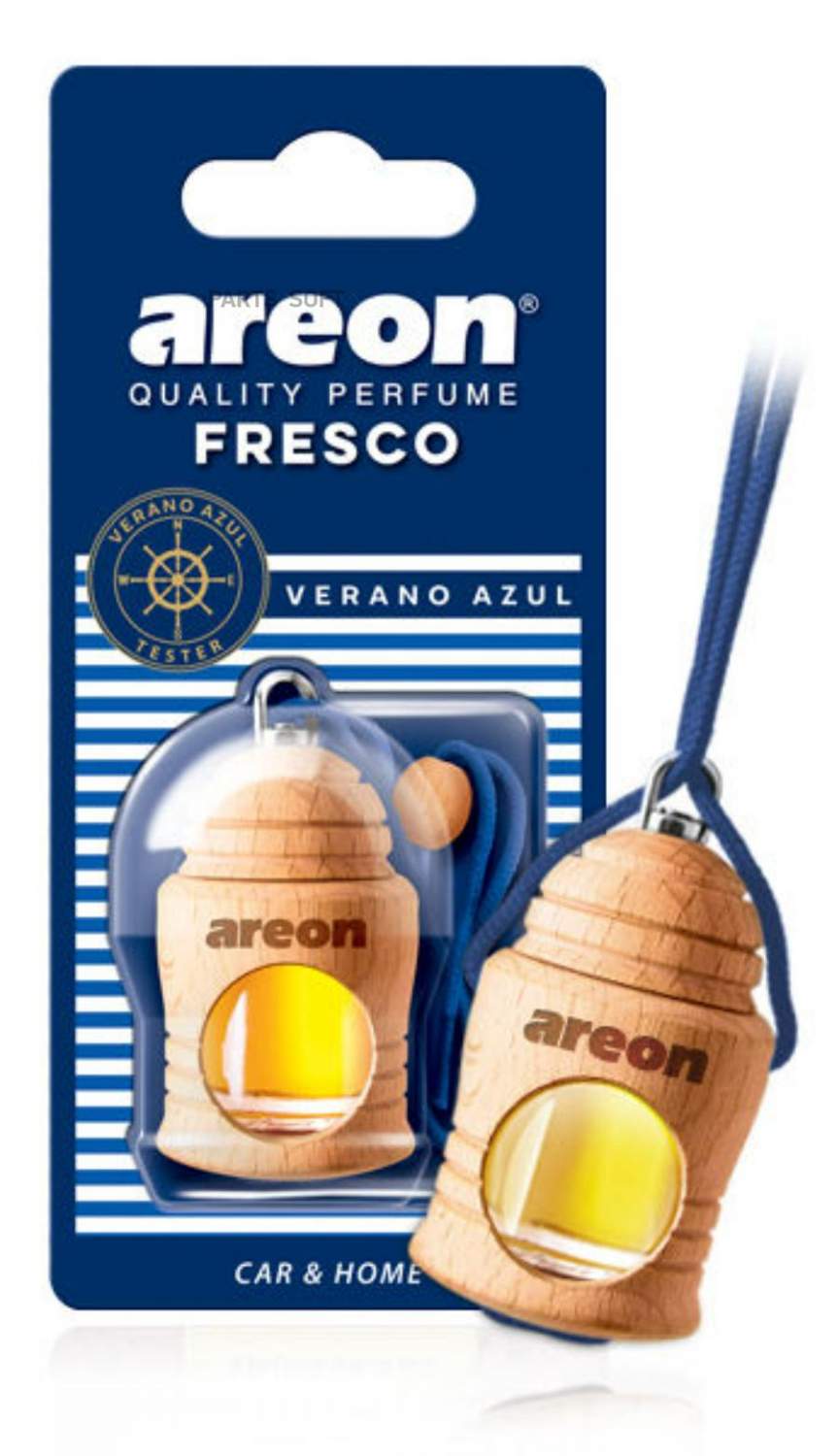 Ароматизатор подвесн. с дерев.кр. AREON FRESCO Verano Azul/Голубое Лето (704-051-332) 4мл