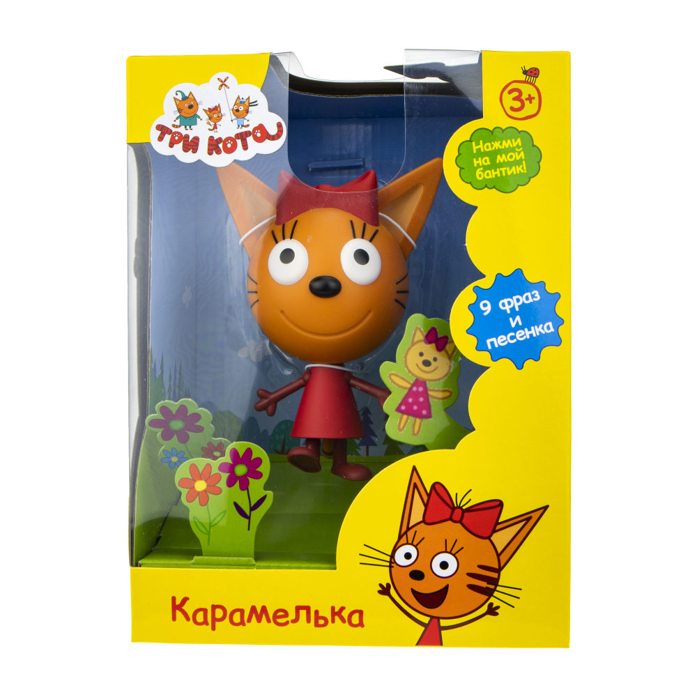 Купить игрушечная фигурка говорящая 1TOY Три кота Карамелька, цены на  Мегамаркет