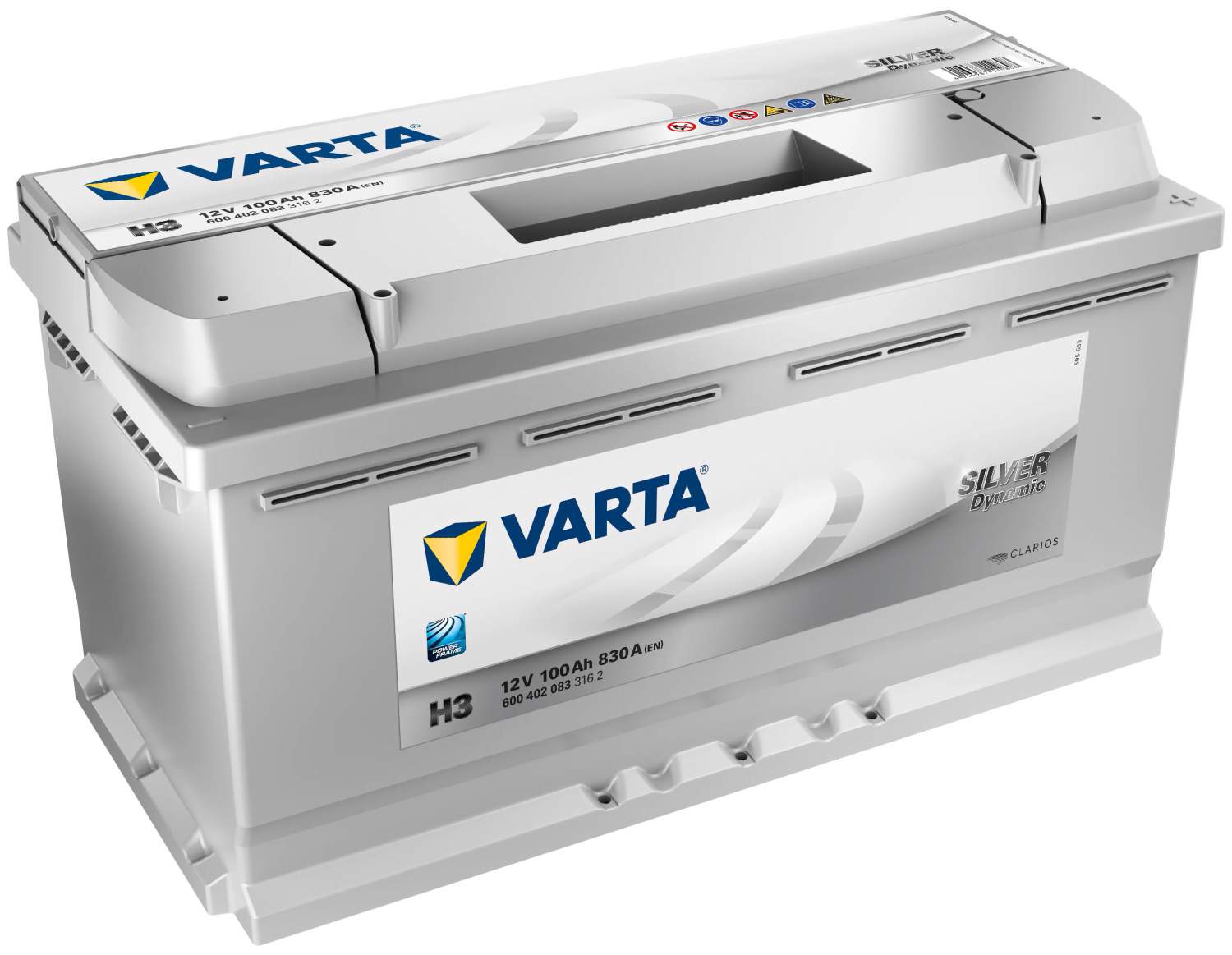 Аккумулятор Varta 600402083 Silver Dynamic 100Ah 830A + справа 353x175x190  B13 - купить в EXPERT, цена на Мегамаркет