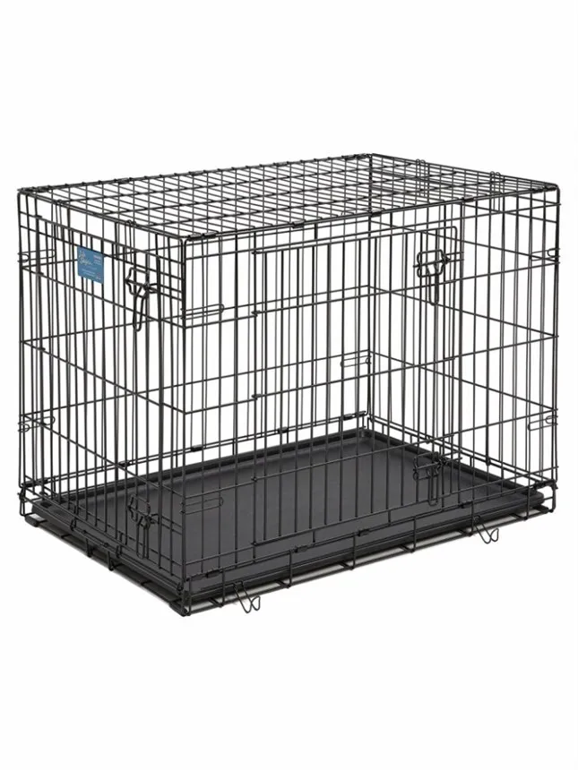 Клетка для собак MidWest Life Stages 2 двери 1636DD 91 х 56 х 63 см, черный  - отзывы покупателей на маркетплейсе Мегамаркет | Артикул  товара:100001285991