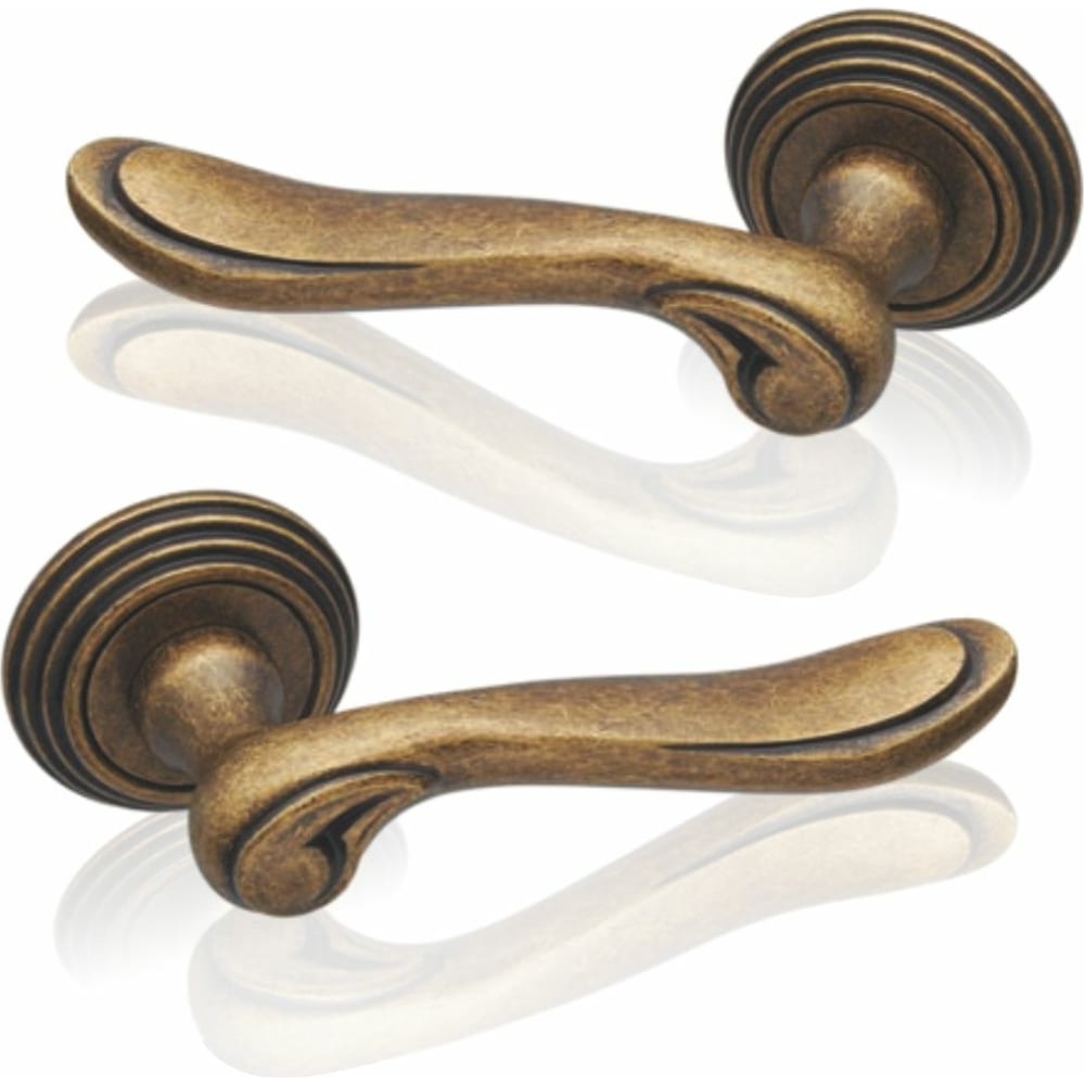 Комплект ручек для дверей Adden Bau LYRE_S-489_GRAPHITE_L6-45, графит (ручка + з