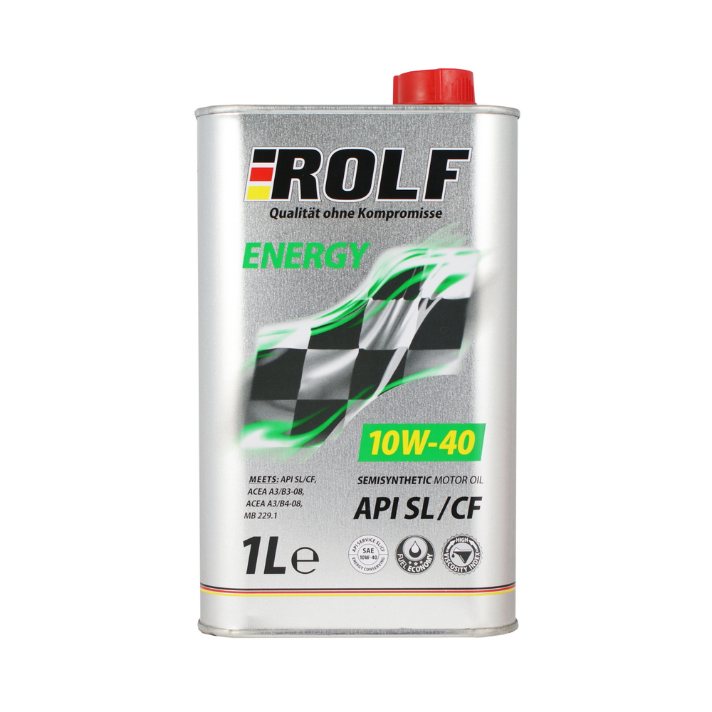 Моторное масло Rolf полусинтетическое ENERGY SAE 10W40 API SL/CF 1л -  отзывы покупателей на Мегамаркет | 100026824087