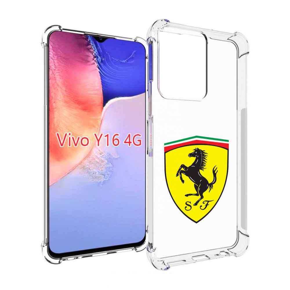 Чехол MyPads Ferrari-3 мужской для Vivo Y16 4G/ Vivo Y02S, купить в Москве,  цены в интернет-магазинах на Мегамаркет