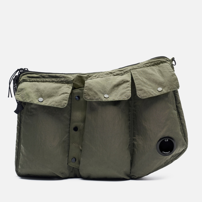 Сумка унисекс C.P. COMPANY Garment Dyed Nylon B Utility, зелёный