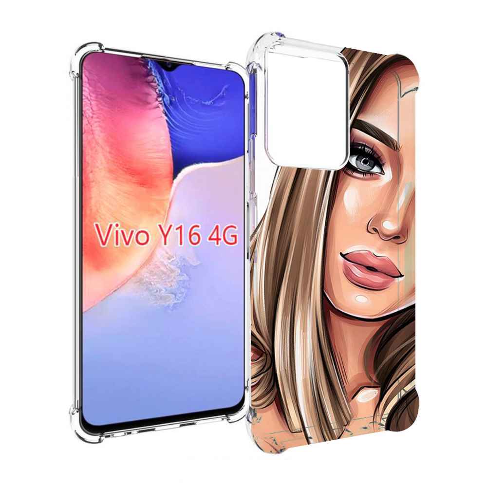 Чехол MyPads девушка-с-каре женский для Vivo Y16 4G/ Vivo Y02S, купить в  Москве, цены в интернет-магазинах на Мегамаркет