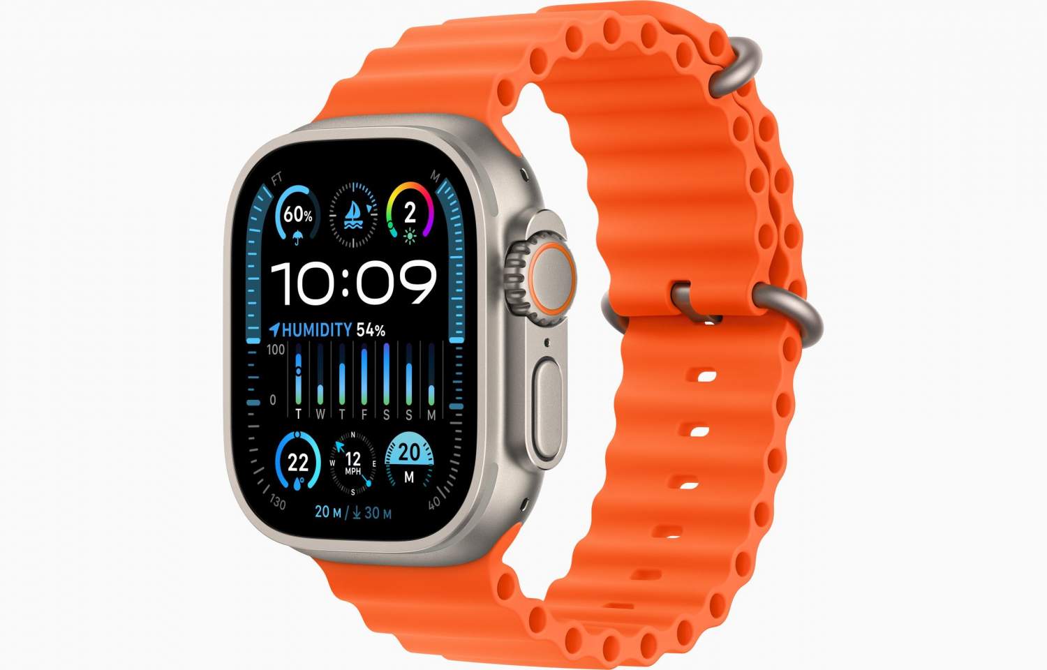 Смарт-часы Apple Watch Ultra 2 Ocean Band Orange - отзывы покупателей на  маркетплейсе Мегамаркет | Артикул: 100060777414