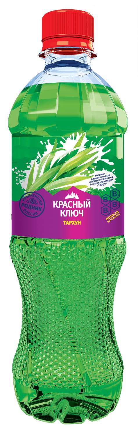 Купить газированный напиток Красный ключ Тархун 0,5 л, цены на Мегамаркет |  Артикул: 100028154394