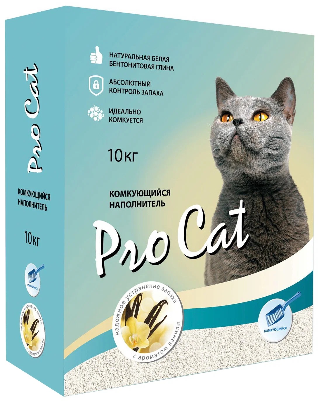 Комкующийся наполнитель Pro Cat Vanilla из экстра белой глины, 10 кг, 40 л  - отзывы покупателей на маркетплейсе Мегамаркет | Артикул  товара:100001281587