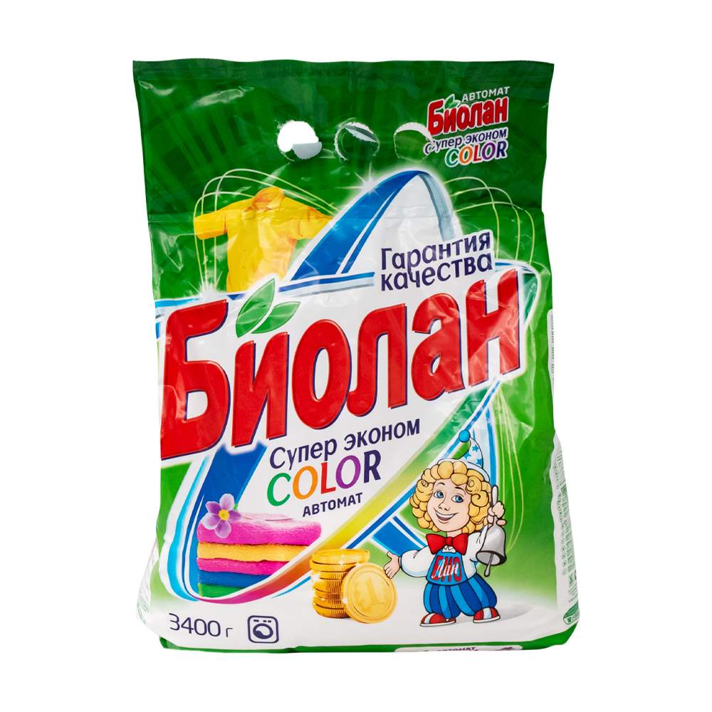 Стиральный порошок Биолан Color автомат для цветного белья 3,4 кг .