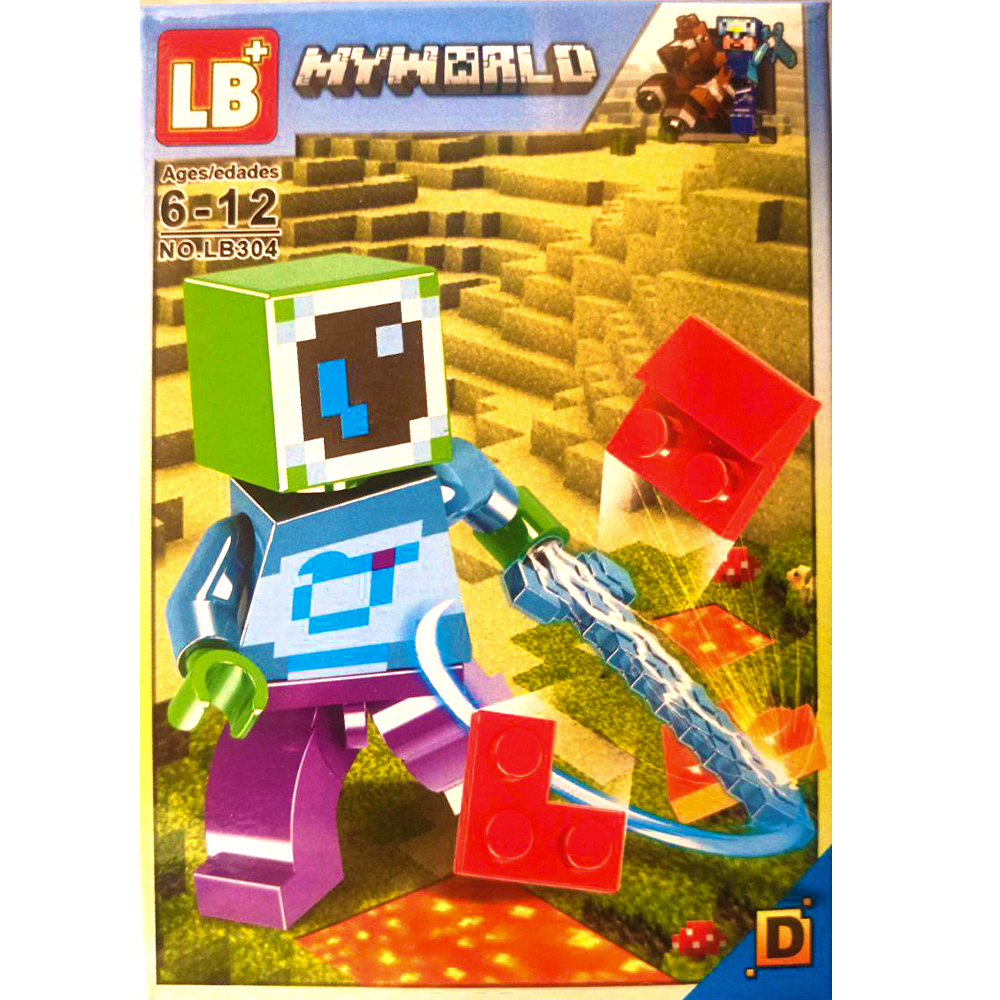 Конструктор мини-фигурки комплект MINECRAFT MY WORLD человечки LB304 8в1,  25 деталей. – купить в Москве, цены в интернет-магазинах на Мегамаркет