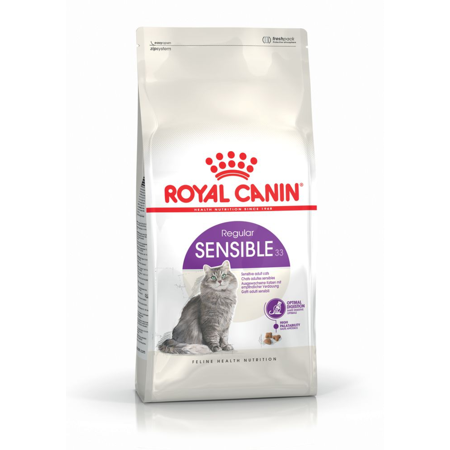 Сухой корм для кошек Royal Canin Sensible, с чувствительным пищеварением,  птица 2 кг - отзывы покупателей на маркетплейсе Мегамаркет | Артикул  товара:100001280831