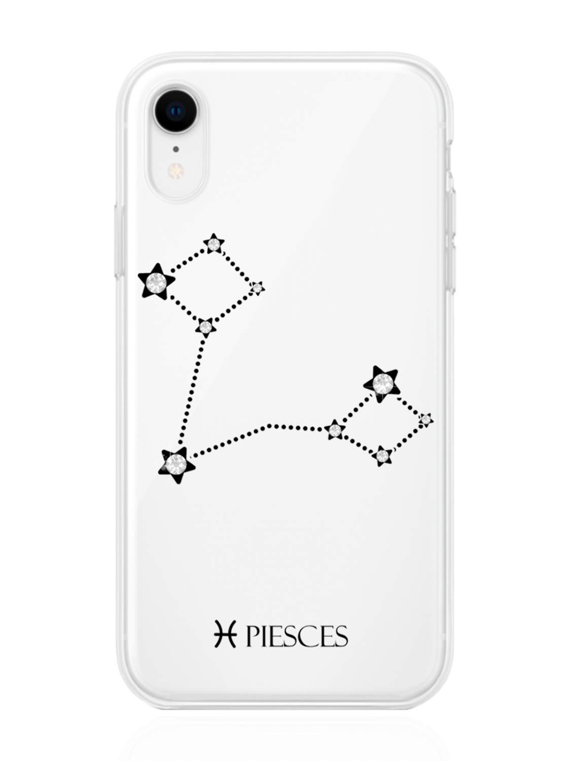 Чехол с инкрустацией кристаллами Lux для iPhone XR Рыбы Pisces, купить в  Москве, цены в интернет-магазинах на Мегамаркет