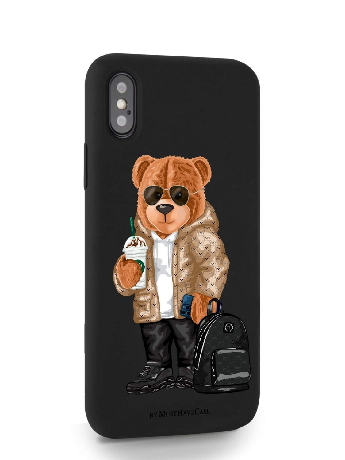 Чехол MustHaveCase для iPhone X/XS Tony Style в очках для Айфон 10/10с,  купить в Москве, цены в интернет-магазинах на Мегамаркет