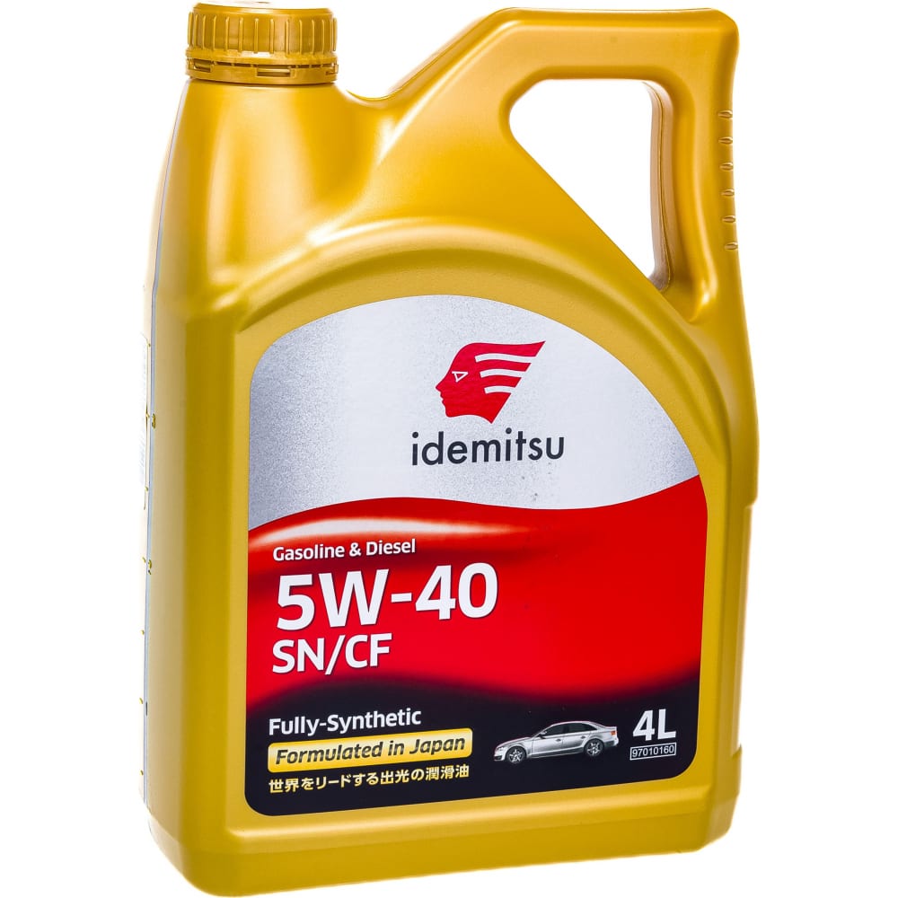 Моторное масло Idemitsu Gasoline & Diesel Fully-Synthetic SN/CF 5W40 4л -  купить в Москве, цены на Мегамаркет | 100025303830